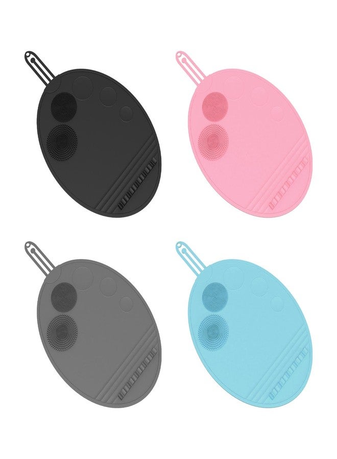 Dezzy Makeup Brush Cleaner 3 in 1 Silicone Make-up Brushes Cleaner Mat Bowl with Hanger Brushes Beauty Sponge Blender Dying Holder Storage - Image 4