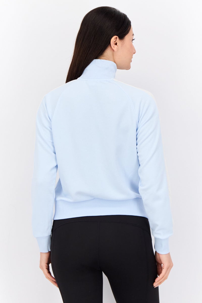 PUMA Women Sportswear Fit Long Sleeve Iconic T7 Track Jacket, Pastel Blue/White  - Image 3