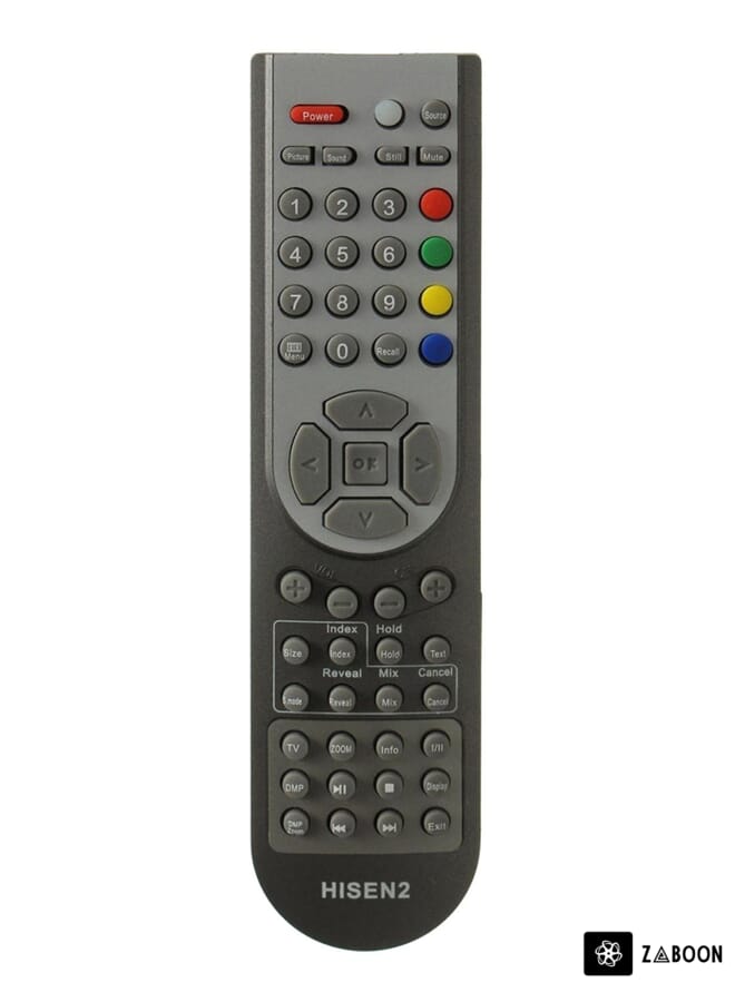 Zaboon Remote Control For Hisense TV Screen Grey