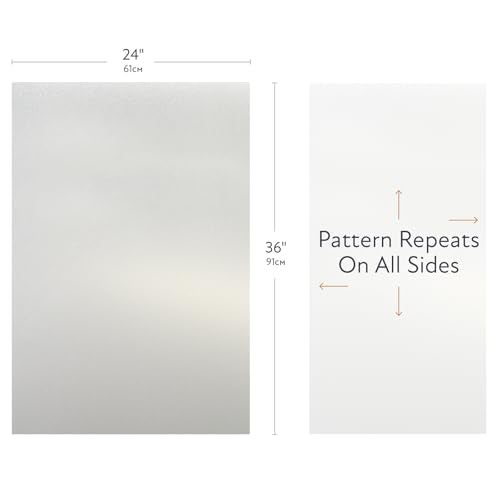 Artscape Etched Glass | Decorative Privacy Window Film with Etched Frosted Glass Pattern | Non-Adhesive & UV Protection | Easy to Apply & Removable | 24 x 36 Inches | Made in USA - Image 4