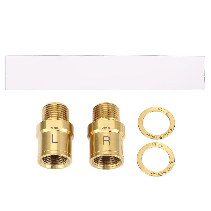 RISK 2PCS Bike Pedal Extender Gold 20mm Ti Alloy Bike Pedal Lengthening Shaft for Cycling - Image 1