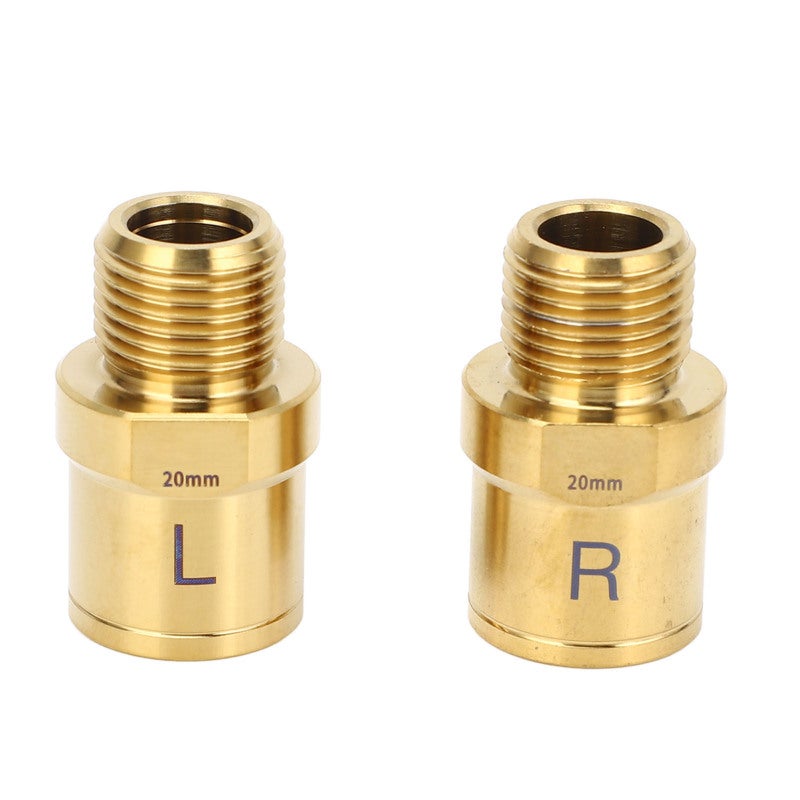 RISK 2PCS Bike Pedal Extender Gold 20mm Ti Alloy Bike Pedal Lengthening Shaft for Cycling - Image 4