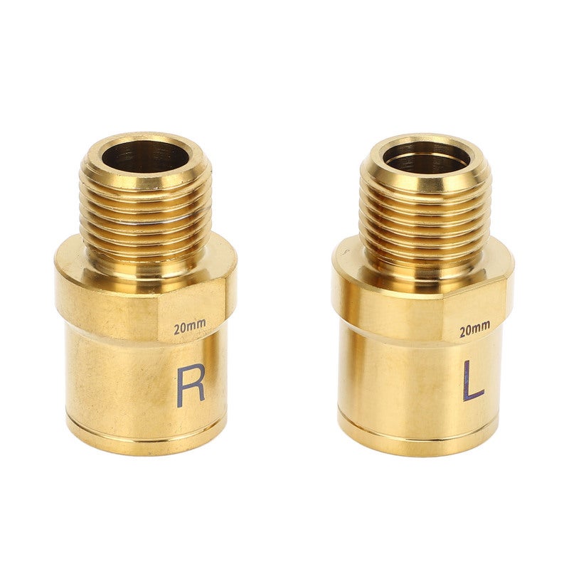 RISK 2PCS Bike Pedal Extender Gold 20mm Ti Alloy Bike Pedal Lengthening Shaft for Cycling - Image 2
