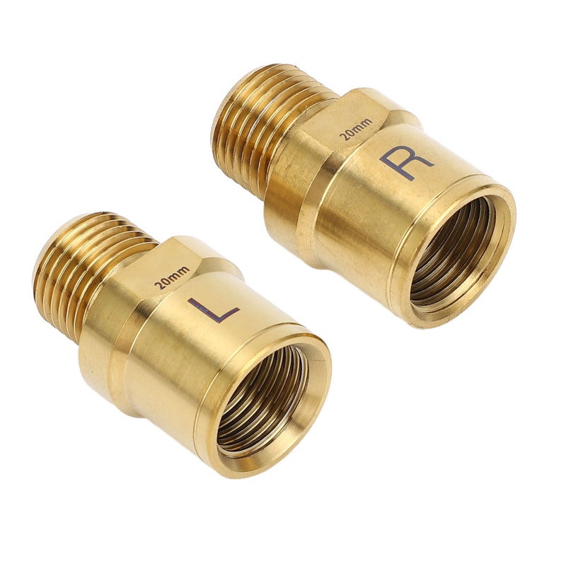 RISK 2PCS Bike Pedal Extender Gold 20mm Ti Alloy Bike Pedal Lengthening Shaft for Cycling - Image 5