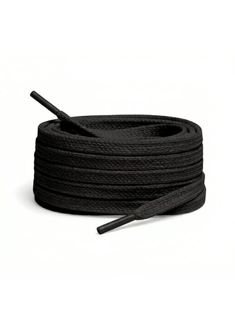Flat cotton shoelaces for men's and women's boots and sneakers