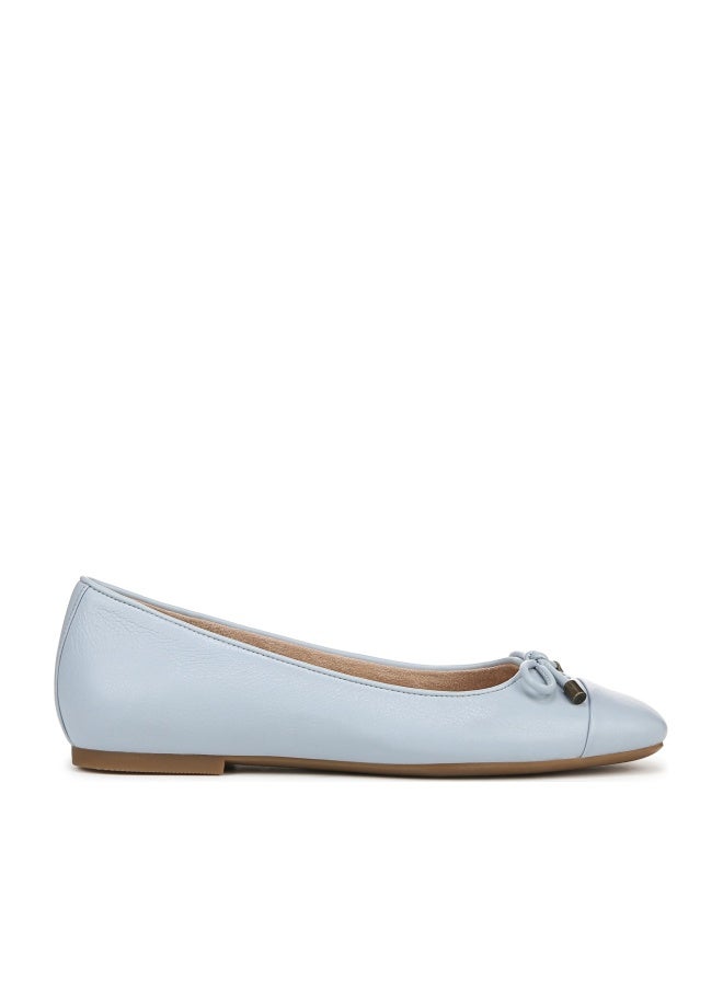 Vionic Women's Klara Ballet Flat, Blue Mist Leather, 5 - Image 1