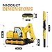 Birchio Excavator Pinatas Bundle with a Blindfold and Bat 165x11x47 inch Pinata for Construction Theme Birthday Parties Boys Birthday Party Supplies Decoration - Image 4