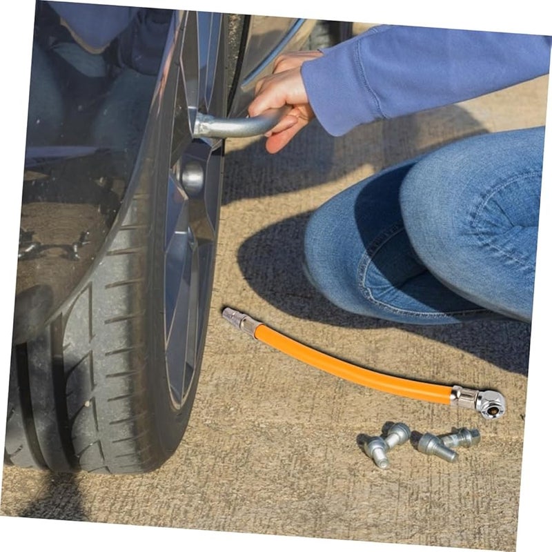 فوهة نفخ إطارات السيارات المحمولة مع قرص سهل القراءة للسيارة والدراجة الهوائية والدراجة النارية - Image 5