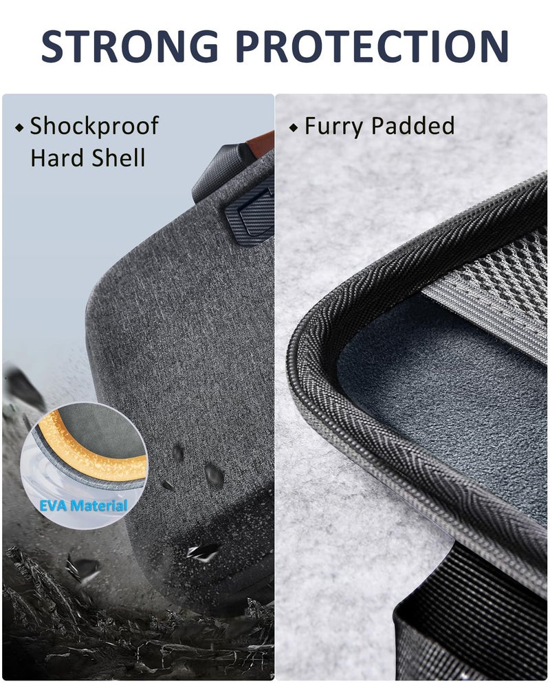 Nauttxon Hard Laptop Case 14 Inch for HP Dell Lenovo ASUS Acer - 2 in 1 Laptop Sleeve & Lap Desk with Stopper and Book Clip, Shockproof Waterproof 15.3 MackBook Air M3 M2 Case - Black - Image 5