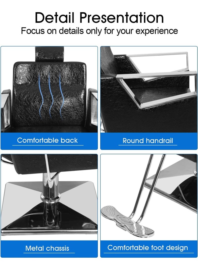 Meishida Professional Barber Chair Collection: Hydraulic, Reclining, Swivel Chairs for Salon, Spa, and Barbershop  - Image 4