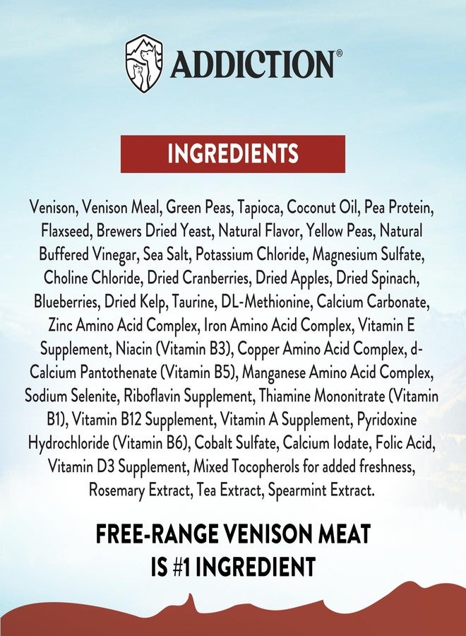 Addiction Viva La Venison Dog Food – Grain-Free Dry Dog Food with Novel Protein & Prebiotics, No Chicken, Beef, or Turkey – Ideal for All Dogs & Puppies – Made in New Zealand 4lb - Image 5