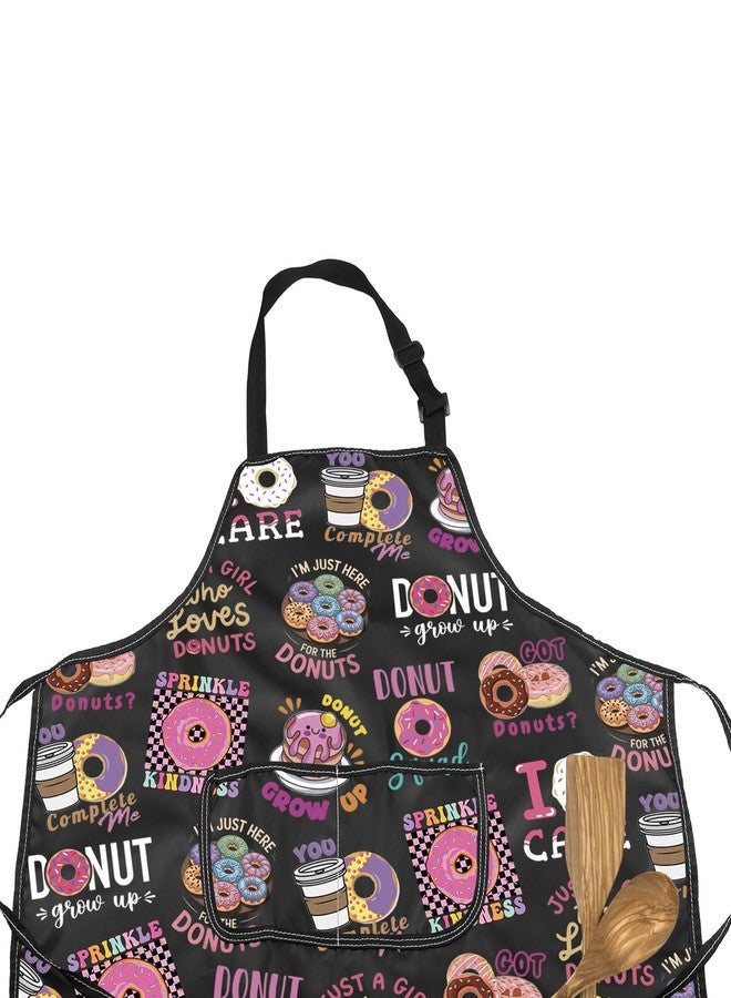 MNIGIU Donuts Baking Apron Baking Themed Gift Pastry Maker Apron With Pockets Sweet Donut Gift Bread Baker Merch (Pastry Maker Apron) - Image 3