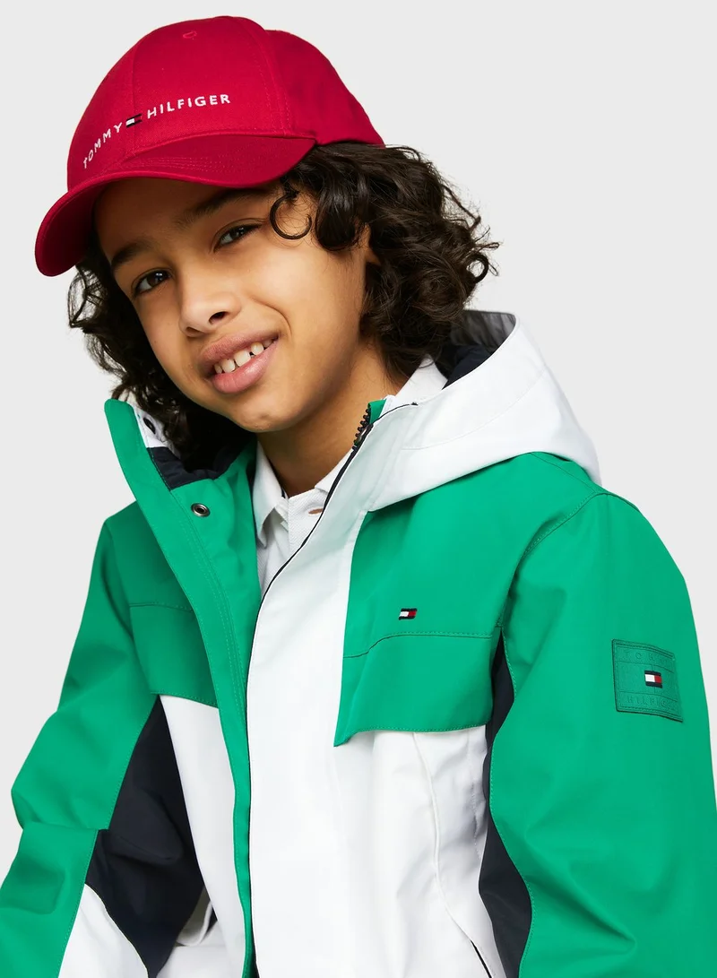 TOMMY HILFIGER Kids Logo Peak Curved Cap
