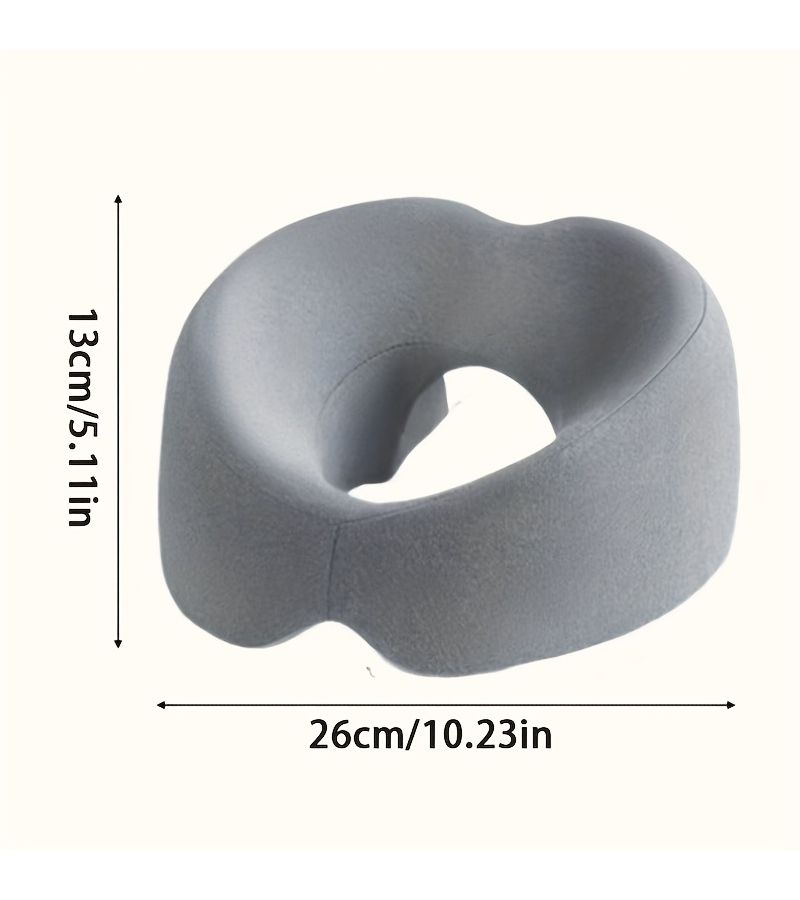 Green Ergonomic Face Cushion With O Shape Design And Removable Soft Pillow For Spas Home Or Travel Use Providing Neck And Jaw Support - Image 3