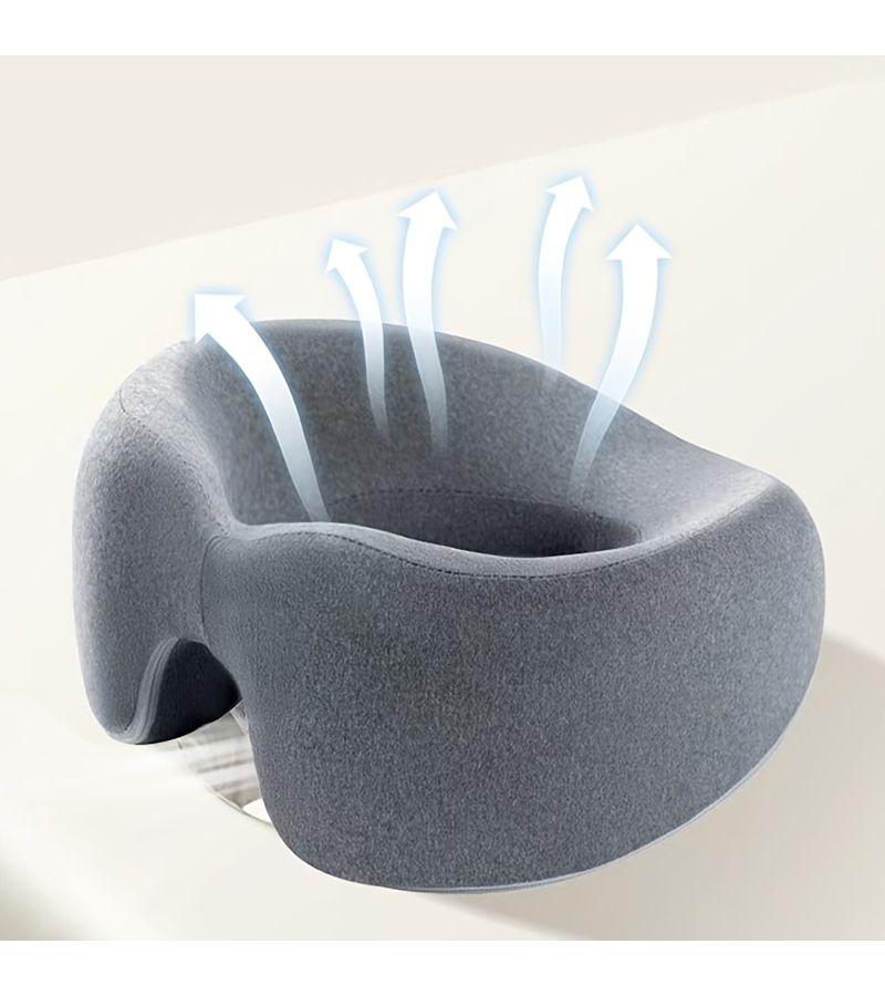 Green Ergonomic Face Cushion With O Shape Design And Removable Soft Pillow For Spas Home Or Travel Use Providing Neck And Jaw Support - Image 5