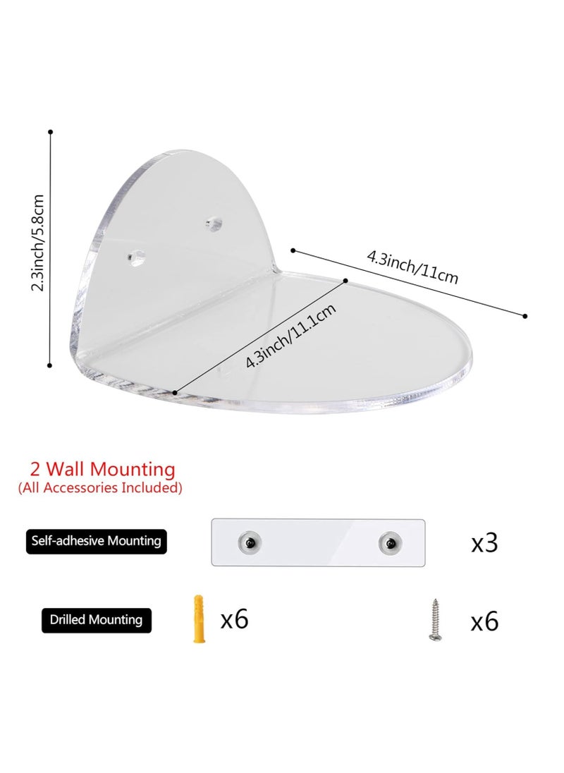 Anmi 3 Pcs Acrylic Small Wall Shelf  - Image 3