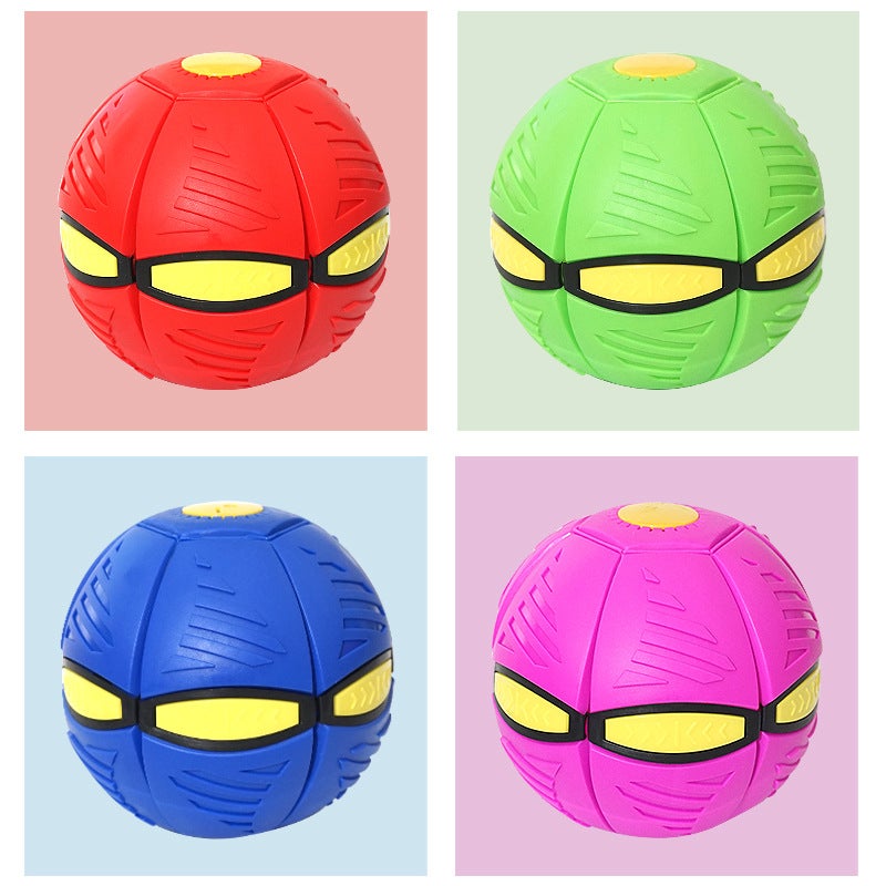 Elastic Stomp Rocket Transforming Toy Ball for Kids Step on the ball with no light opp bag [random color]]