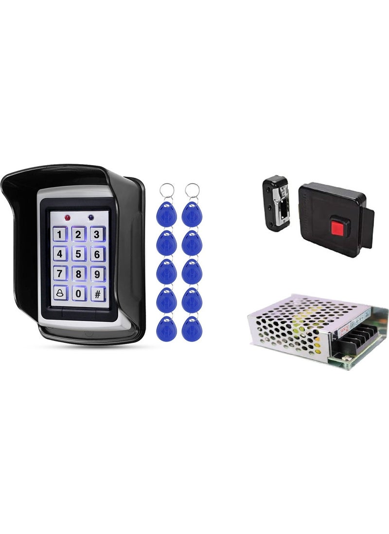 SONEX قفل باب مع رمز RFID - مجموعة أوتوماتيكية معدنية غطاء واقي نظام دخول  - Image 1