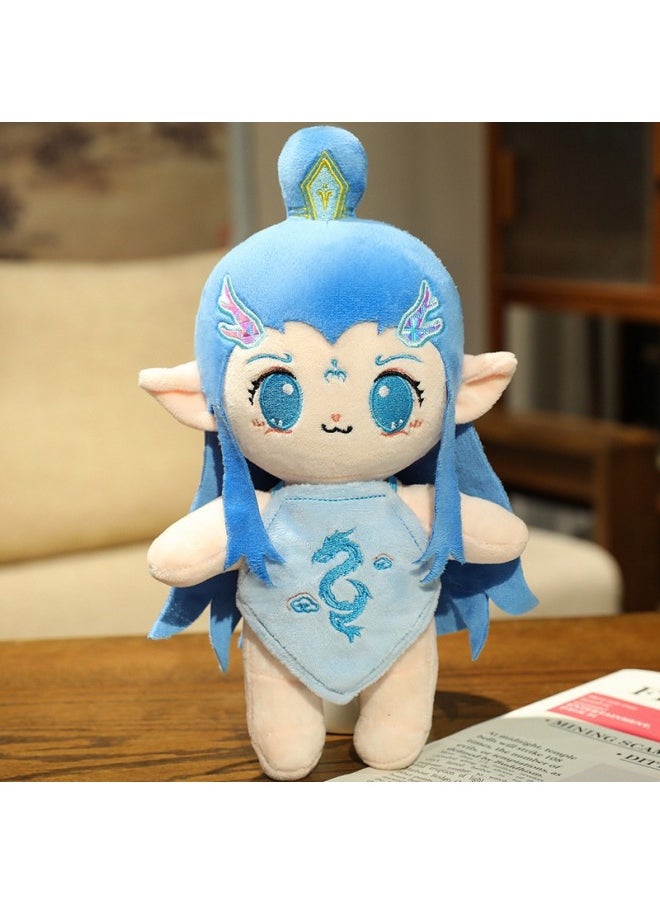 Ne Zha 2 Pillow Ao Bing Magic Child Sea Dragon King Ao Guang Ao Leap Living Room Sofa Pillow Bedroom Bedside Cushion-Color:Aolong Doll-bellyband Style-38cm-Height:-cm  - Image 1
