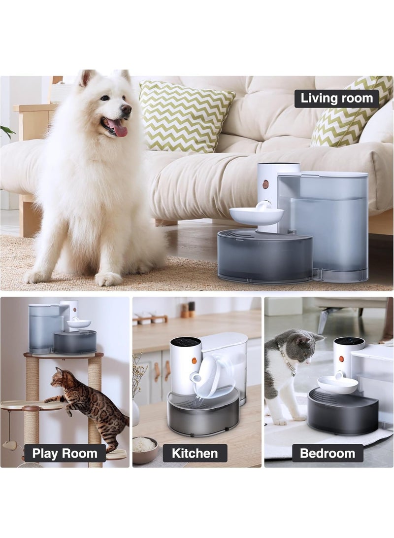 Pet Gravity Smart Cat Water Fountain with Self-Refill Tipping Sewage Separation Pet Water Dispenser - Image 5