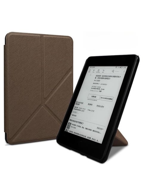 Stand Case Compatible with 7'' Kindle Paperwhite 12th Generation 2024 EReader Ebook Pocket Pouch Premium Leather Multiangle Origami Protective Shell Cover