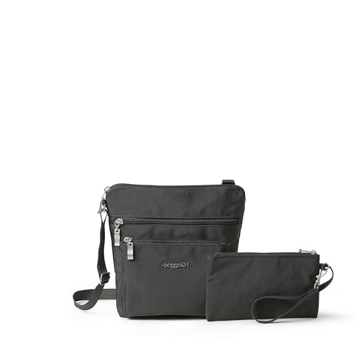Baggallini Pocket Crossbody with RFID - Travel Crossbody Bag for Women with Adjustable Shoulder Strap - Lightweight Water-Resistant Purse - Image 1