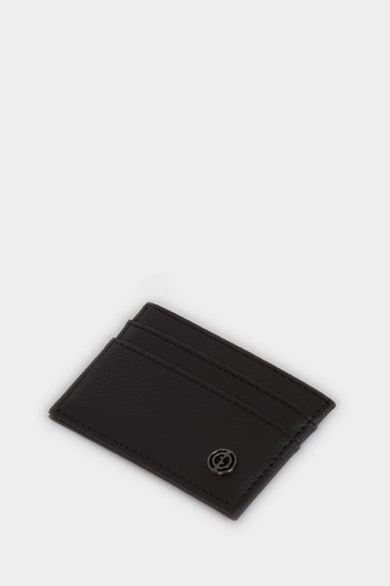 ديفاكتو Man Faux Leather Business Card Wallet