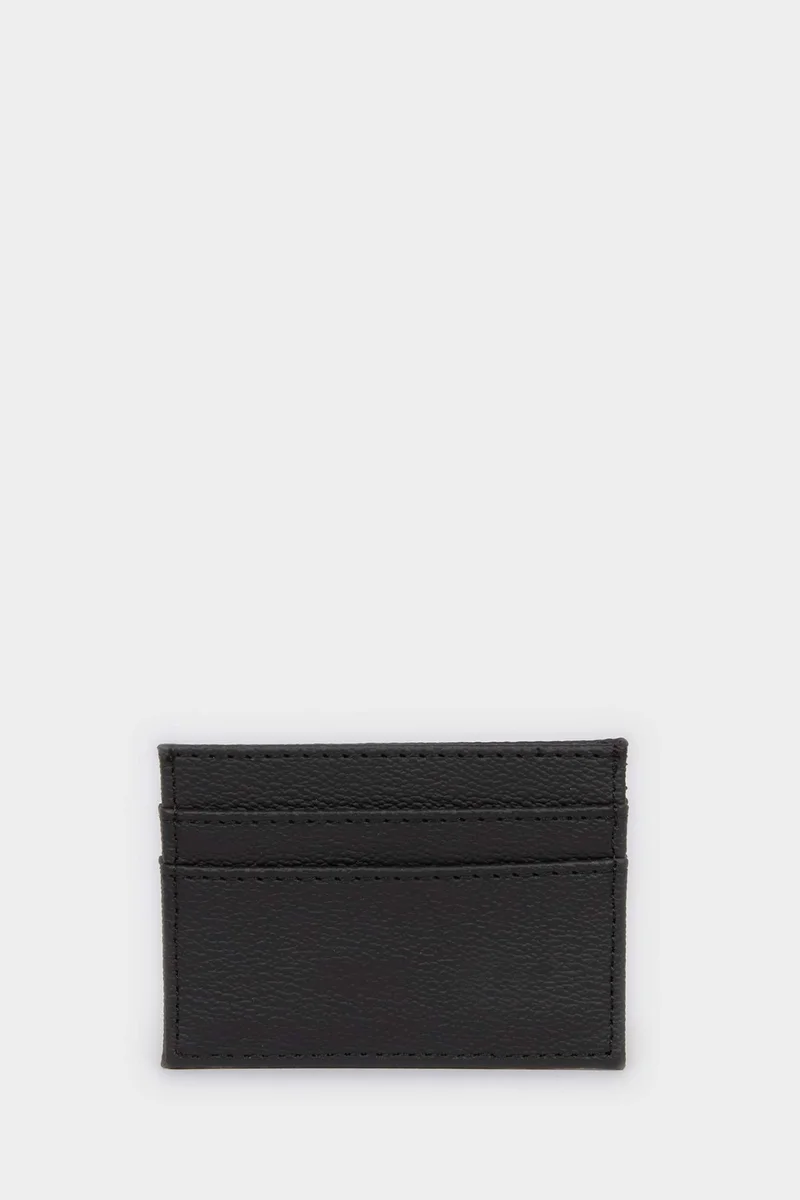 Defacto  Man Faux Leather Business Card Wallet for Men | Best Price UAE