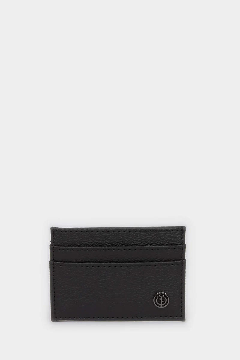 ديفاكتو Man Faux Leather Business Card Wallet