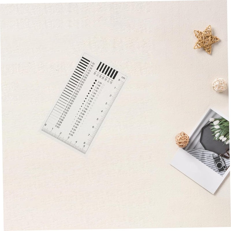 Cabilock High-Precision Transparent Crack Gauge Ruler for Accurate Defect Detection and Measurement of Lines Scratches and Cracks Versatile Inspection Tool for Professionals and Everyday - Image 4