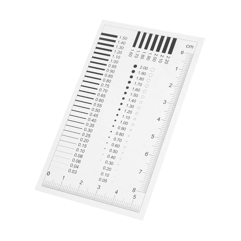 Cabilock High-Precision Transparent Crack Gauge Ruler for Accurate Defect Detection and Measurement of Lines Scratches and Cracks Versatile Inspection Tool for Professionals and Everyday - Image 1