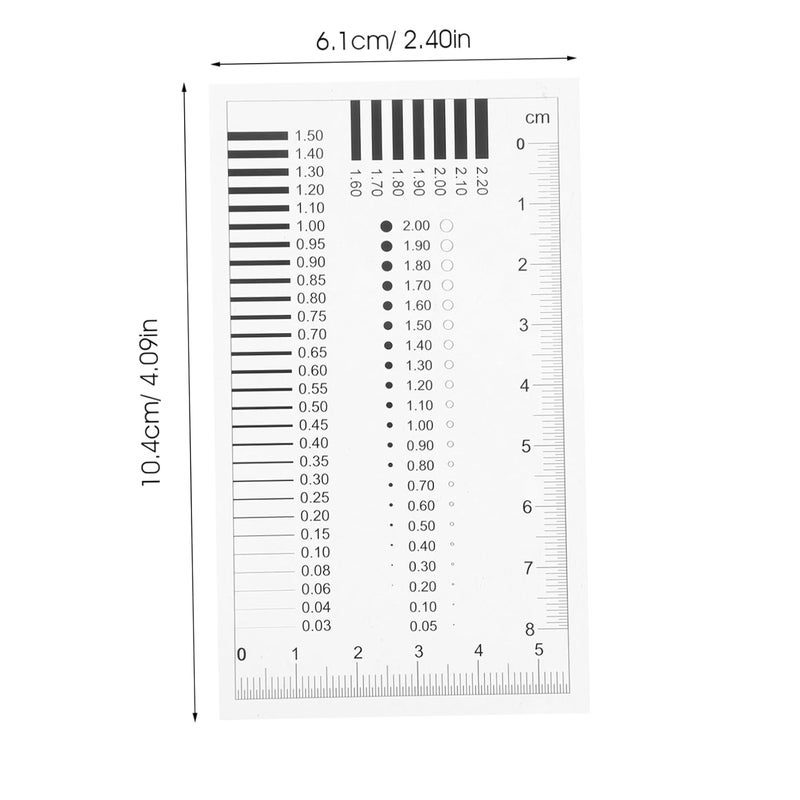 Cabilock High-Precision Transparent Crack Gauge Ruler for Accurate Defect Detection and Measurement of Lines Scratches and Cracks Versatile Inspection Tool for Professionals and Everyday - Image 2