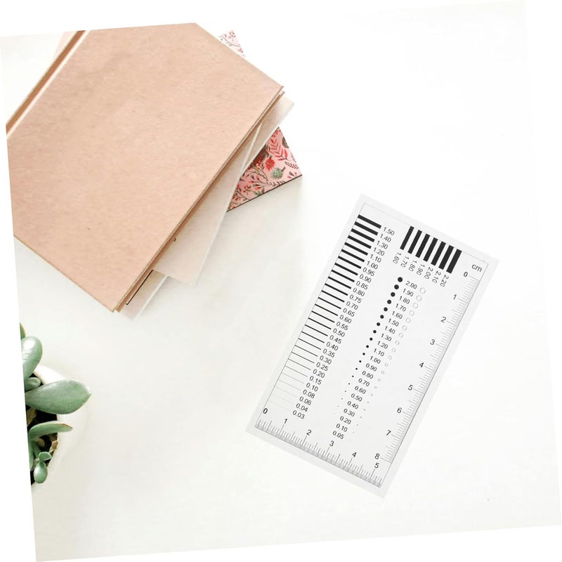 Cabilock High-Precision Transparent Crack Gauge Ruler for Accurate Defect Detection and Measurement of Lines Scratches and Cracks Versatile Inspection Tool for Professionals and Everyday - Image 5