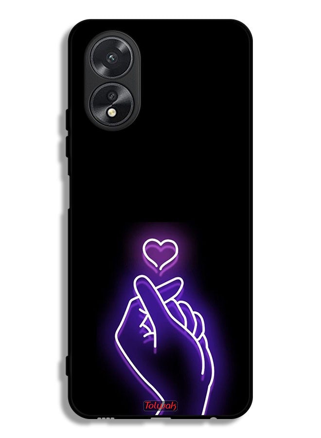 Tolwak Oppo A38 Protective Case Cover Snap Small Heart - Image 1
