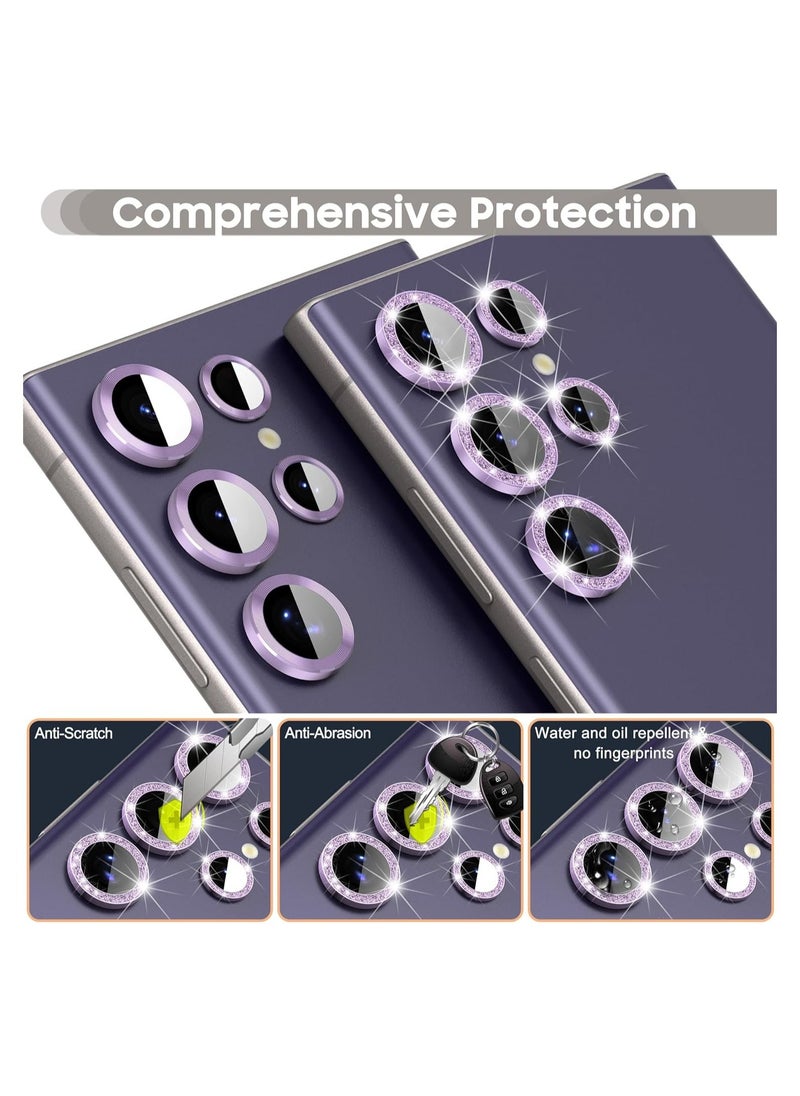 Raxoom 2-Pack for Samsung Galaxy S24 Ultra Camera Lens Protector, 9H Tempered Glass Protective Lens Flim for Samsung Galaxy S24 Ultra Camera Lens Cover-Purple - Image 2