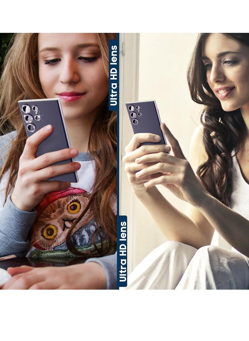 Raxoom 2-Pack for Samsung Galaxy S24 Ultra Camera Lens Protector, 9H Tempered Glass Protective Lens Flim for Samsung Galaxy S24 Ultra Camera Lens Cover-Purple - Image 5