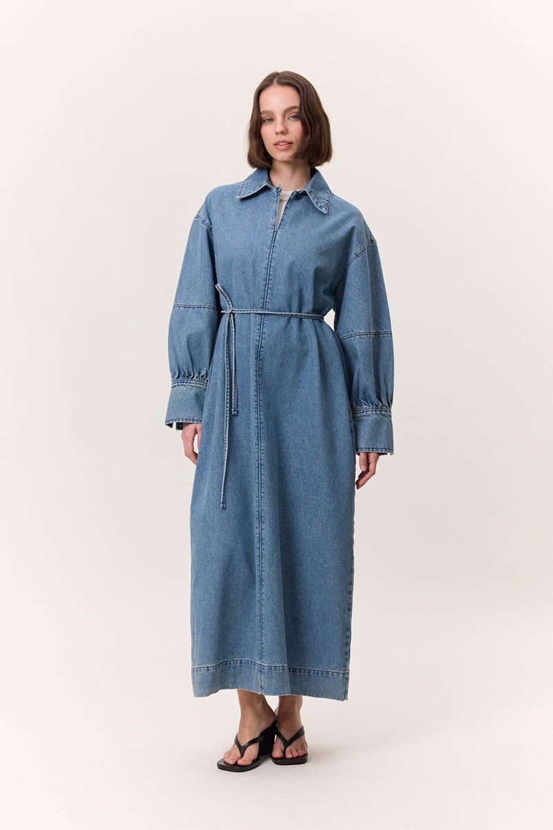 Manuka Denim Maxi Dress  - Image 5