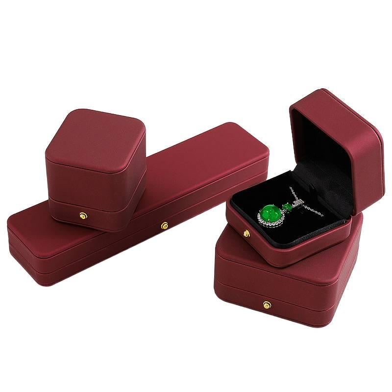 PU Leather Jewelry Box for Rings Earrings Necklaces and Bracelets Multicolour Leather - Image 3