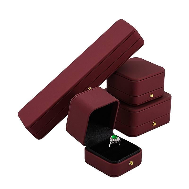 PU Leather Jewelry Box for Rings Earrings Necklaces and Bracelets Multicolour Leather - Image 1