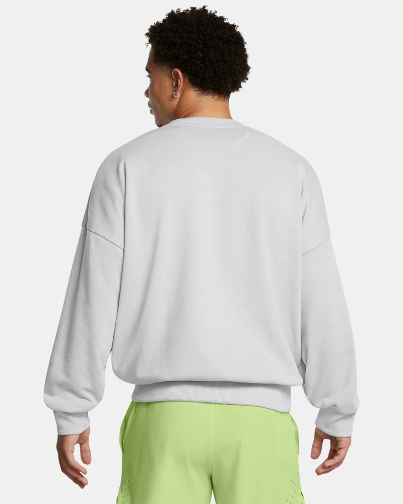 UNDER ARMOUR Grey Men's Icon Terry Sweatshirt for Men | Best Price UAE