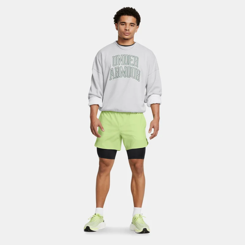 UNDER ARMOUR Grey Men's Icon Terry Sweatshirt for Men | Best Price UAE