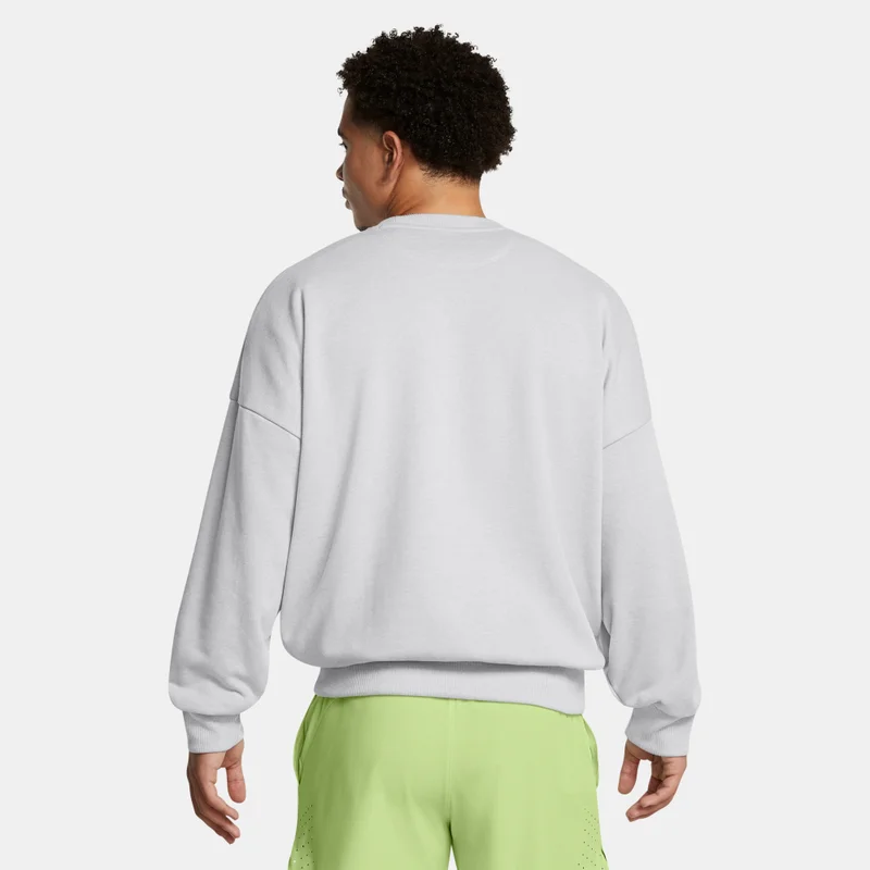 UNDER ARMOUR Grey Men's Icon Terry Sweatshirt for Men | Best Price UAE