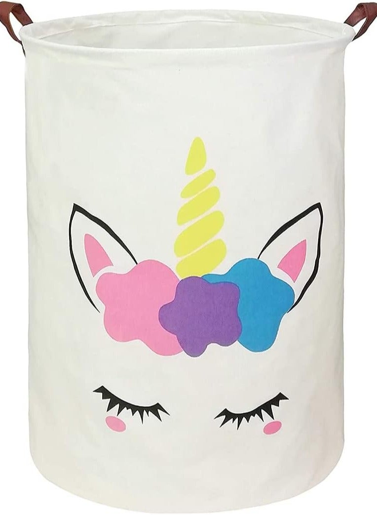 راكسوم سلال غسيل قابلة للطي، سلة غسيل مقاومة للماء، سلة قابلة للطي لتخزين الملابس، سلة غسيل للألعاب، ملابس، غرفة النوم - Image 1