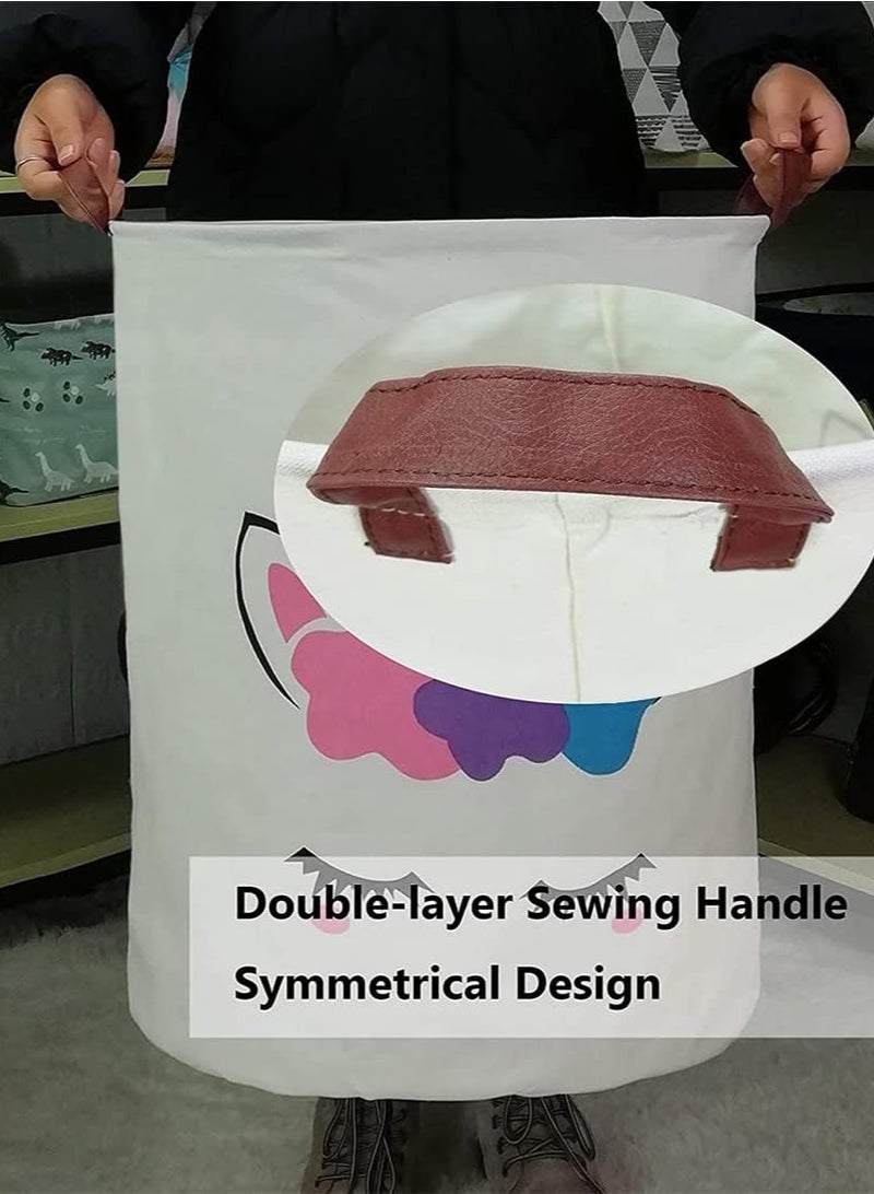 راكسوم سلال غسيل قابلة للطي، سلة غسيل مقاومة للماء، سلة قابلة للطي لتخزين الملابس، سلة غسيل للألعاب، ملابس، غرفة النوم - Image 3