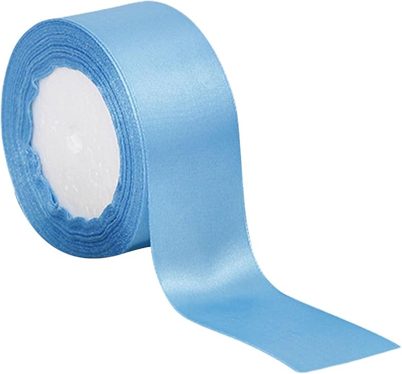 Blue Polyester Ribbon for Gift Wrapping and Creative Event Decorations - Image 2
