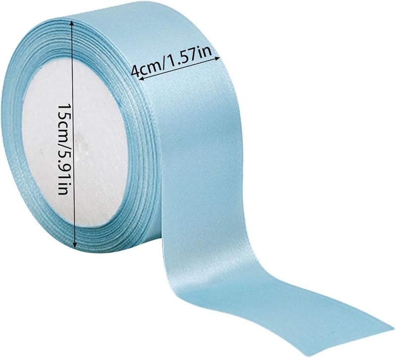 Blue Polyester Ribbon for Gift Wrapping and Creative Event Decorations - Image 5