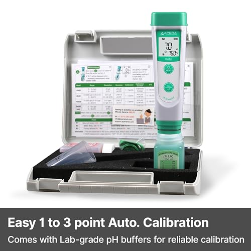 APERA INSTRUMENTS AI209 Value Series PH20 Waterproof pH Tester Kit, ±0.1 pH Accuracy - Image 2