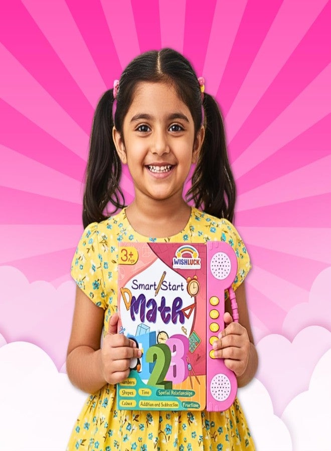 WishLuck Little Learner Math Sound Book | Numbers, Counting, Shapes & Early Maths Learning | Interactive Sound Book for Kids (Ages 2-5 Years) - Image 1
