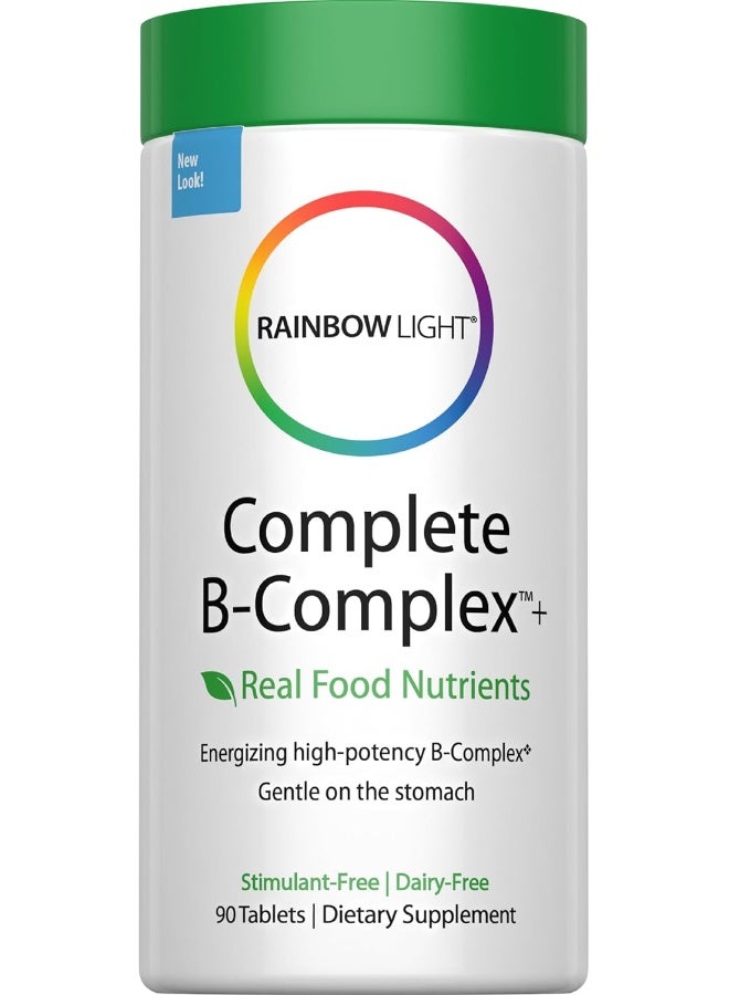 Rainbow Light - Complete B-Complex, 90 Count, Food Based, Energy Support - Image 1
