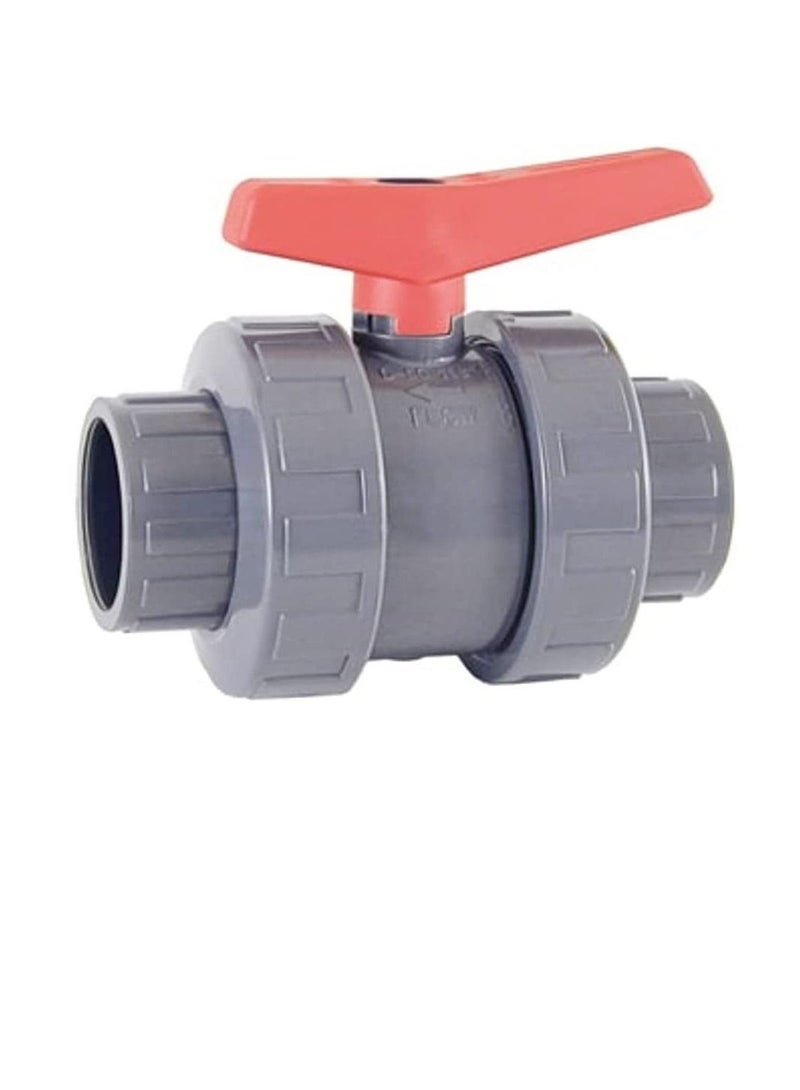 Cepex PVC Heavy Duty Water Supply Pipe Fittings for Swimming Pool, Agriculture, Irrigation & Commercial Plumbing Use (63 MM, Union Ball Valve (Anti Block))  - Image 2